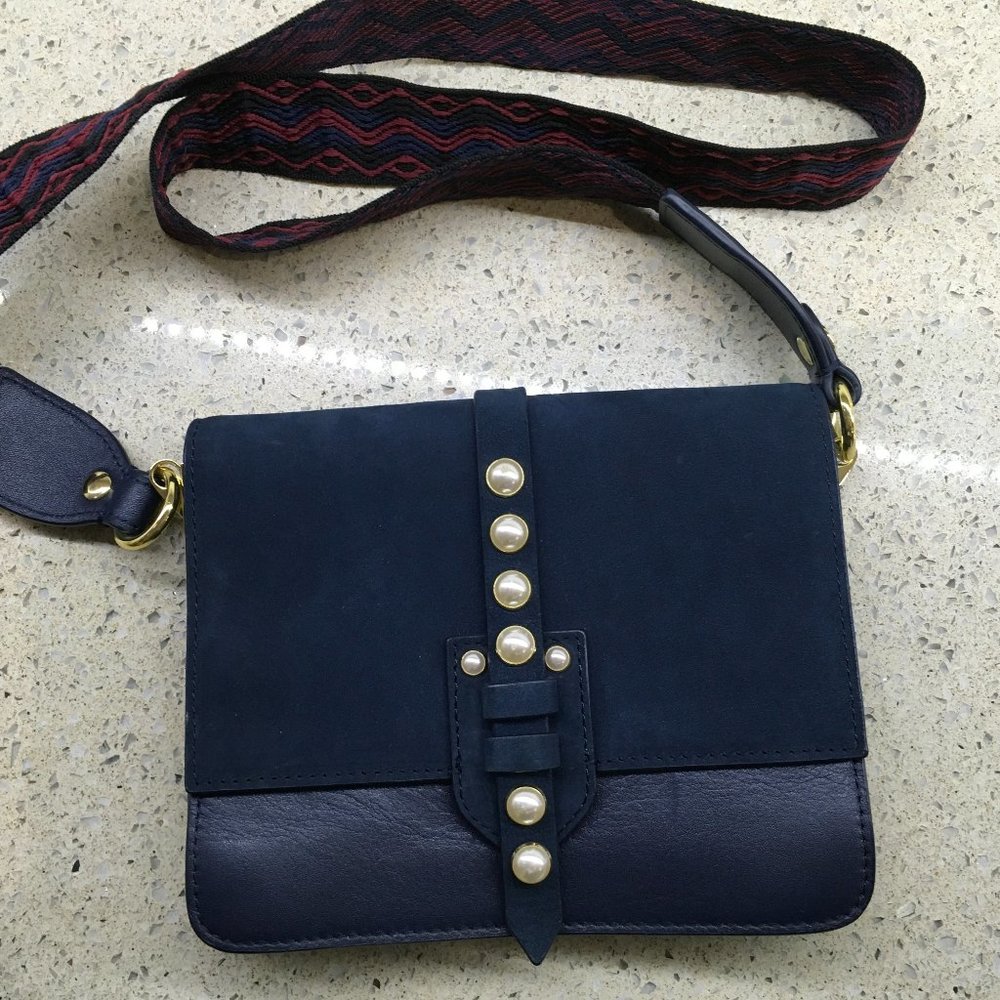 & Other Stories Leather and Suede small crossbody bag